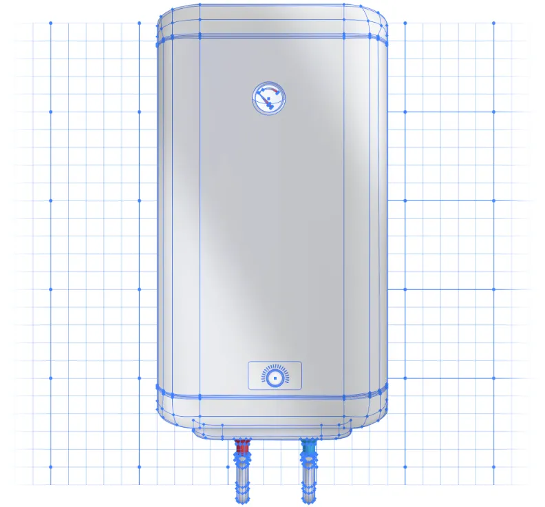 Tankless water heater diagram